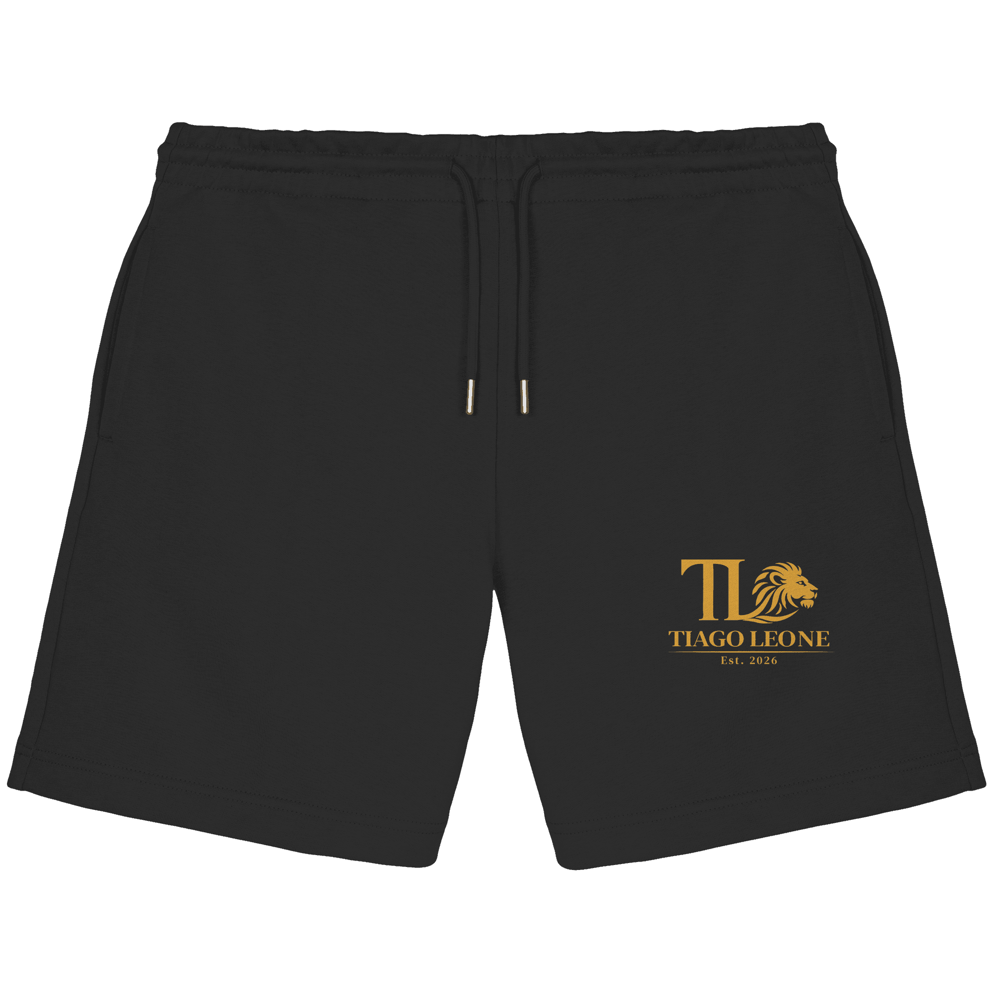 TIAGO LEONE Organic Jogger Shorts Black