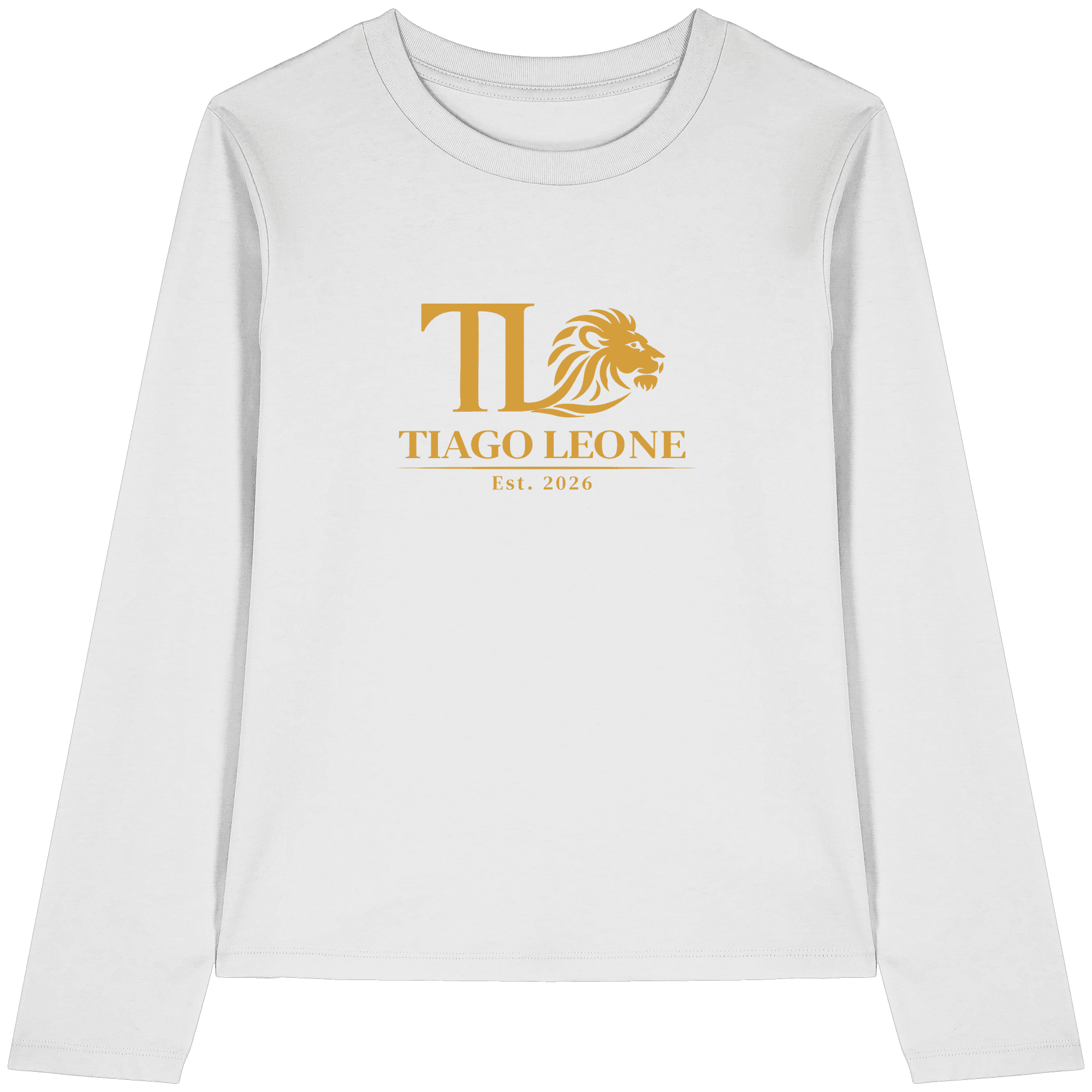 TIAGO LEONE Womens Organic Longsleeve T-Shirt White